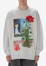 JW Anderson Graphic Print Sweatshirt Gray JW0182_PG1598_905