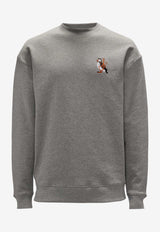 JW Anderson Puffin Embroidered Sweatshirt Gray JW0188_PG1632_945