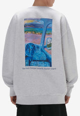 JW Anderson Graphic Print Anchor Sweatshirt  Gray JW0209_PG1386_905