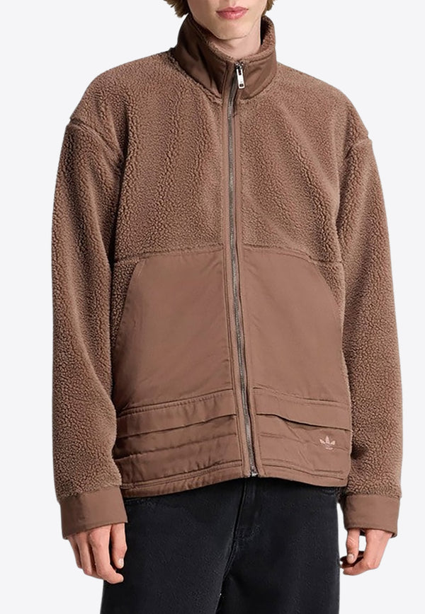 Adidas Originals Zip-Up Fleece Jacket Beige JW3510PL/R_ADIDS-EA_323-S