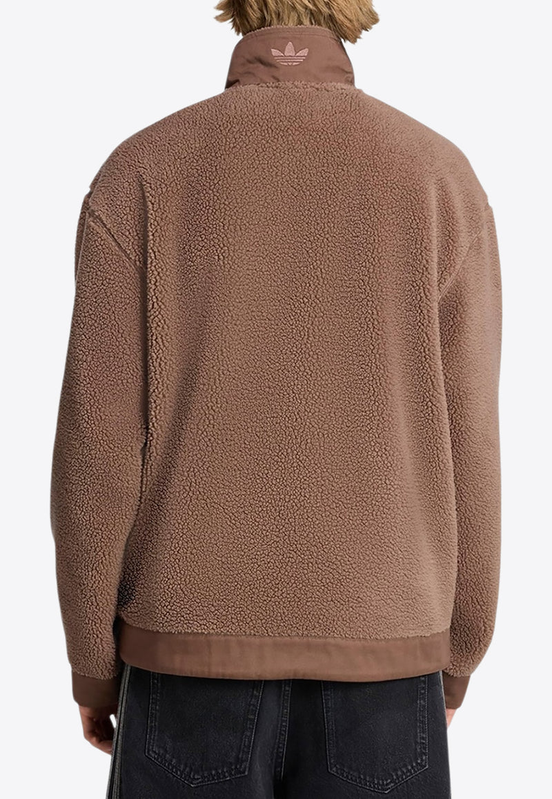 Adidas Originals Zip-Up Fleece Jacket Beige JW3510PL/R_ADIDS-EA_323-S