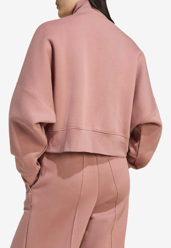 Adidas Originals Off Placed 3-Stripes Zip-Up Sweatshirt  Pink JW3609CO/R_ADIDS-WA