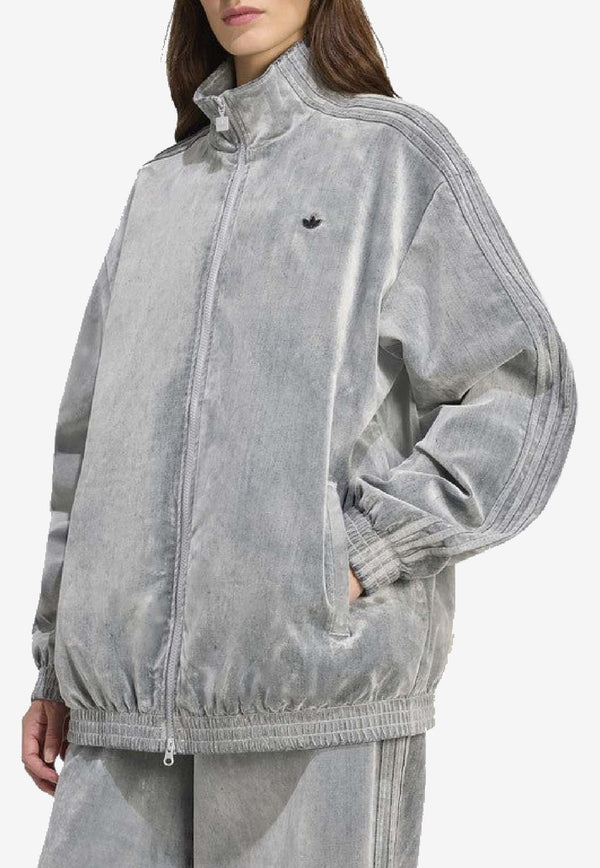Adidas Originals Oversized Track Jacket  Gray JW7330CO/R_ADIDS-GR