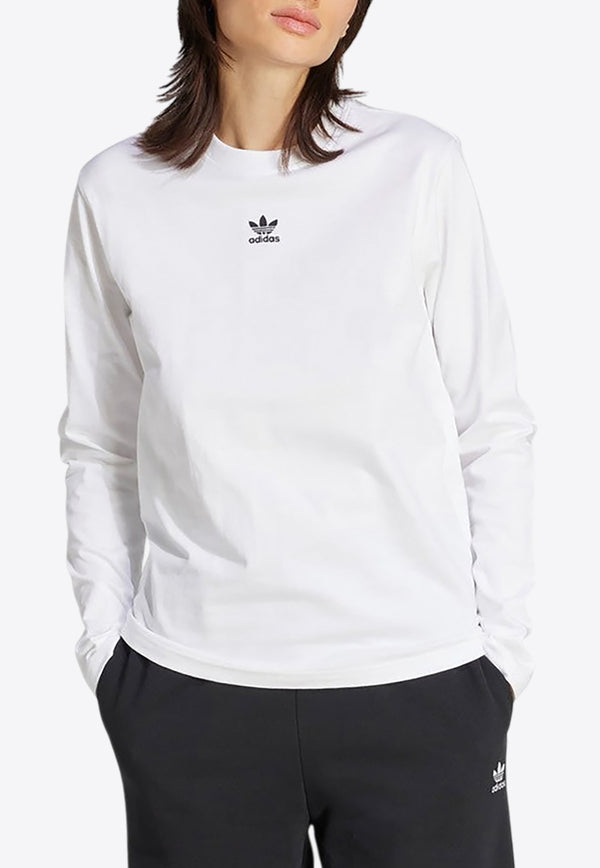 Adidas Originals Long-Sleeved Essentials T-shirt White JW7454CO/R_ADIDS-WHT
