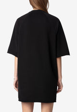 Zadig & Voltaire Grace Rock n Roll Mini T-shirt Dress Black JWDR01073_BLACK