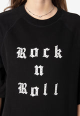 Zadig & Voltaire Grace Rock n Roll Mini T-shirt Dress Black JWDR01073_BLACK