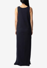 Zadig & Voltaire Deva V-neck Maxi Dress Navy JWDR01079_NAVY
