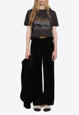 Zadig & Voltaire Edwin Wild Printed T-shirt Dark Brown JWTS02816_DARK BROWN