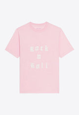 Zadig & Voltaire Edwin Rock n Roll Print T-shirt Pink JWTS02868_PINK