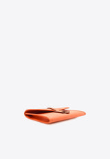 Jige Elan 29 Clutch in Orange Swift Leather