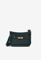 Hermès Mini Jypsiere Verso in Vert Cypres and Vert Rousseau Evercolor with Gold Hardware