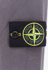 Stone Island Logo Patch Washed-Out Hooded Sweatshirt Gray K1S156100045S0051_V0065