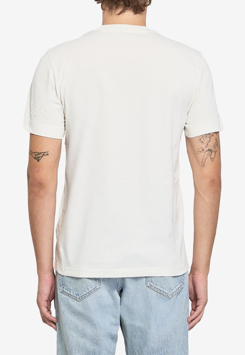Moncler Logo Patch T-shirt White K20918C00039-89AYW-031