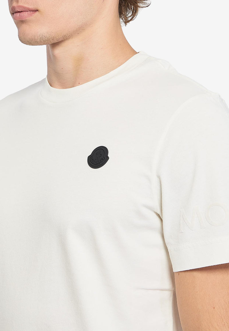 Moncler Logo Patch T-shirt White K20918C00039-89AYW-031