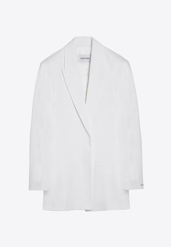 Calvin Klein Single-Breasted Tailored Blazer White K20K206446CO/O_CALVK-YAF