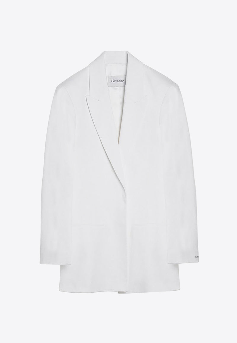 Calvin Klein Single-Breasted Tailored Blazer White K20K206446CO/O_CALVK-YAF