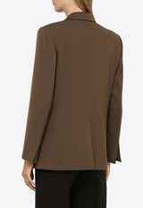 Calvin Klein Double-Breasted Tailored Blazer Brown K20K206715WO/N_CALVK-GWY