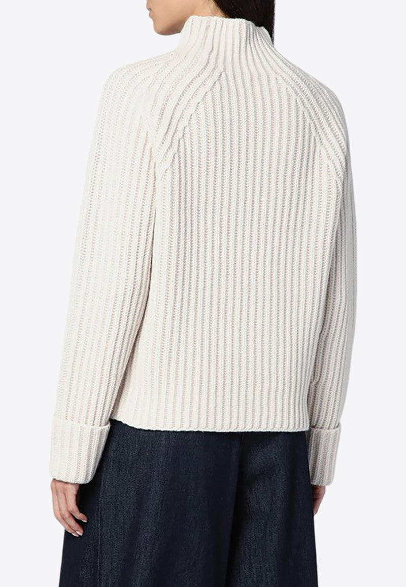 Calvin Klein Knitted Wool Turtleneck Sweater Ivory K20K207439WO/P_CALVK-0FC