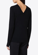 Calvin Klein V-neck Wool Sweater Black K20K207451WO/P_CALVK-BEH