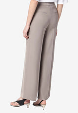 Calvin Klein Linen-Blend Tailored Pants Gray K20K207641VI/P_CALVK-PA0