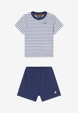 Baby Girls Two-Piece Striped Outfit