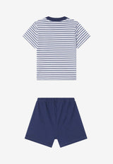 Baby Girls Two-Piece Striped Outfit