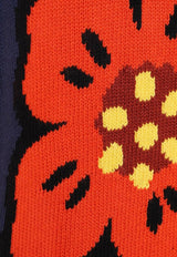 Kenzo Boys Intarsia Knit Crewneck Sweater K25833-BCO/N_KENZO-84A