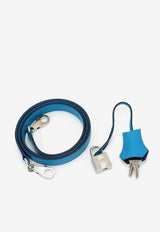 Hermès Kelly 25 Sellier Verso in Bleu Frida and Bleu Roy Madame Leather with Palladium Hardware