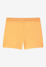 Boys Logo-Patched Ochre Shorts