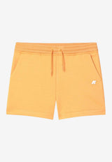 Boys Logo-Patched Ochre Shorts