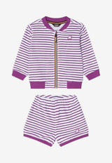 Baby Girls Two-Piece Striped Outfit