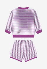Baby Girls Two-Piece Striped Outfit