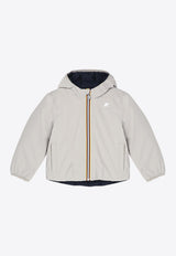 K-Way Kids Boys Jack Reversible Zip-Up Jacket Beige K5128VW-BNY/P_KWAY-ATC