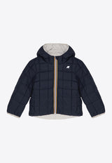 K-Way Kids Boys Jack Reversible Zip-Up Jacket Beige K5128VW-BNY/P_KWAY-ATC