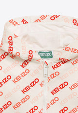 Kenzo Kids Babies All-Over Logo Track Set K60099-ACO/O_KENZO-12P White