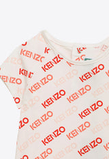 Kenzo Kids Baby Girls Logo Monogram Dress Pink K60113-ACO/O_KENZO-12P