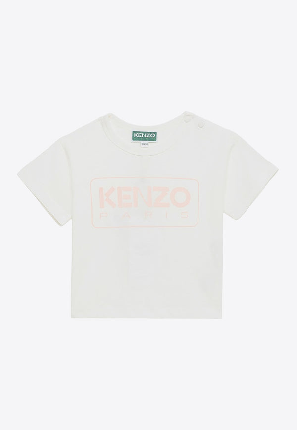 Kenzo Kids Babies Logo Print T-shirt White K60129-ACO/O_KENZO-12P