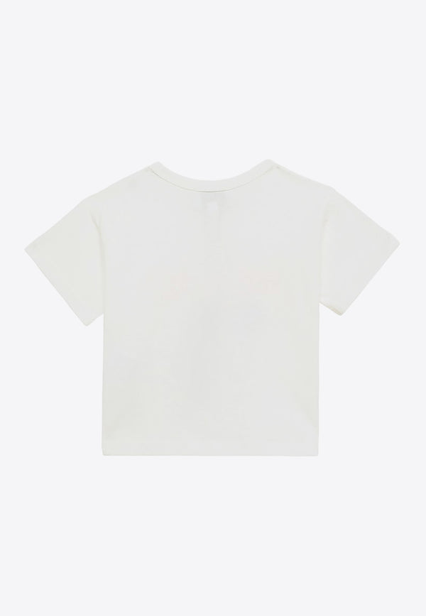 Kenzo Kids Babies Logo Print T-shirt White K60129-ACO/O_KENZO-12P