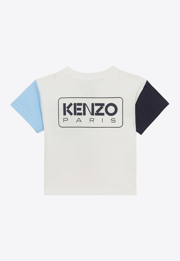Kenzo Kids Boys Crewneck Logo T-shirt White K60165-BCO/O_KENZO-12P