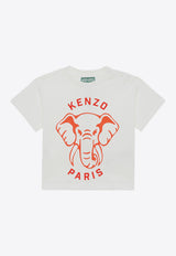 Kenzo Kids Babies Elephant Print Logo T-shirt White K60169-ACO/O_KENZO-12P