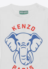 Kenzo Kids Babies Crewneck Logo-Printed T-shirt K60170-ACO/O_KENZO-10P