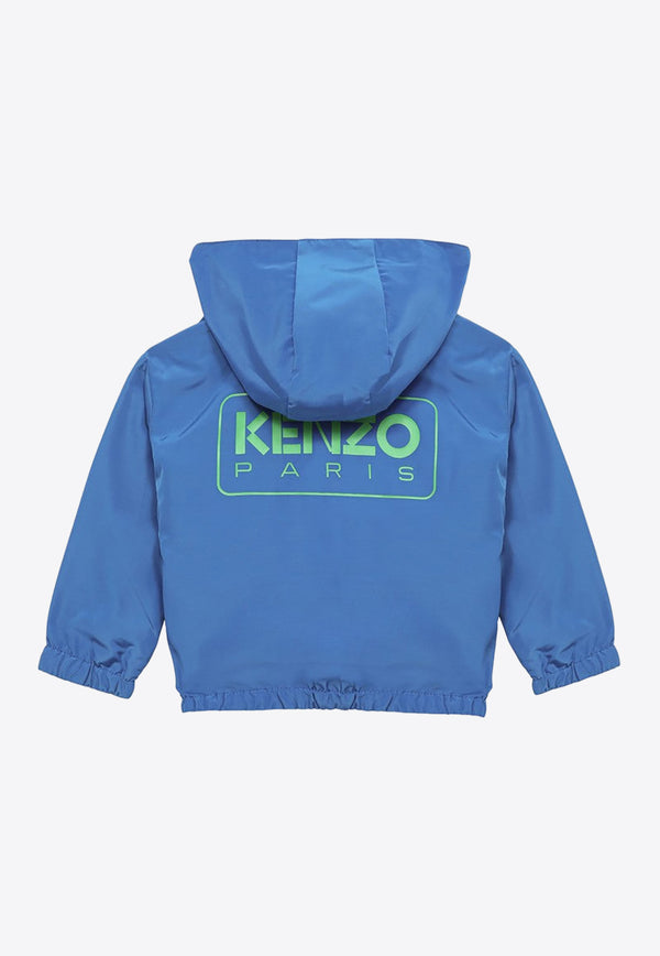 Kenzo Kids Babies Logo Zip-Up Jacket K60171-APL/O_KENZO-878 Blue