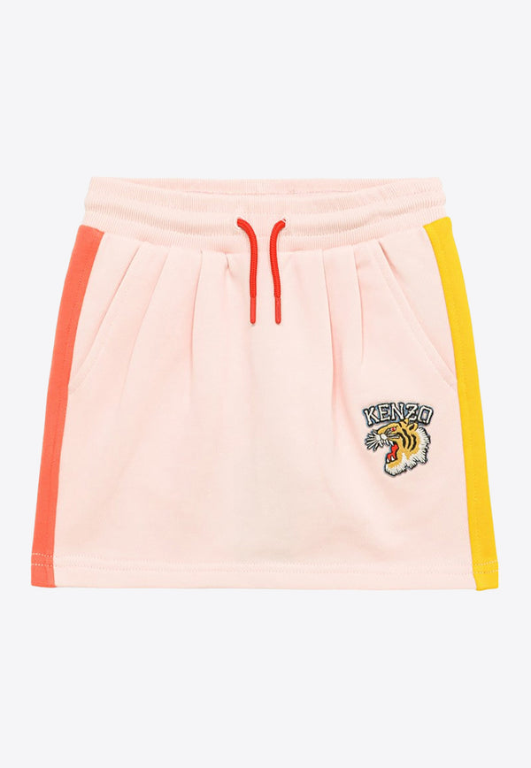 Kenzo Kids Girls Logo Patch Skirt K60192-ACO/O_KENZO-46T Pink