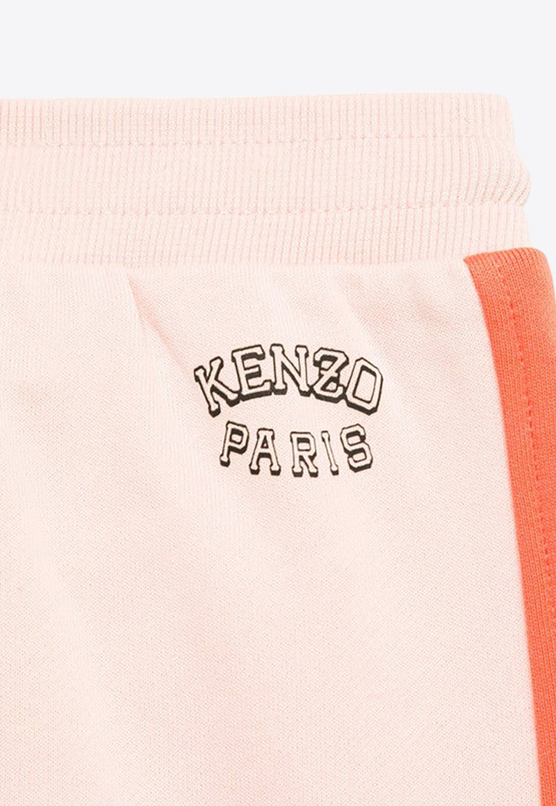 Kenzo Kids Girls Tiger Print Fleece Skirt Pink K60192-CCO/O_KENZO-46T