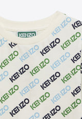 Kenzo Kids Boys All-Over Logo T-shirt K60253-CCO/O_KENZO-12P White