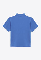 Kenzo Kids Boys Logo Embroidered Polo T-shirt Blue K60302-BCO/O_KENZO-878