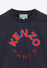 Kenzo Kids Boys Logo Embroidery Sweatshirt K60333BO-ACO/O_KENZO-84A Navy