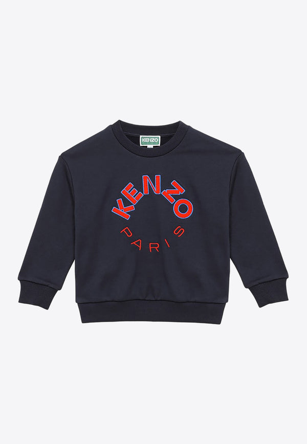 Kenzo Kids Boys Logo Embroidery Sweatshirt K60333BO-BCO/O_KENZO-84A Navy