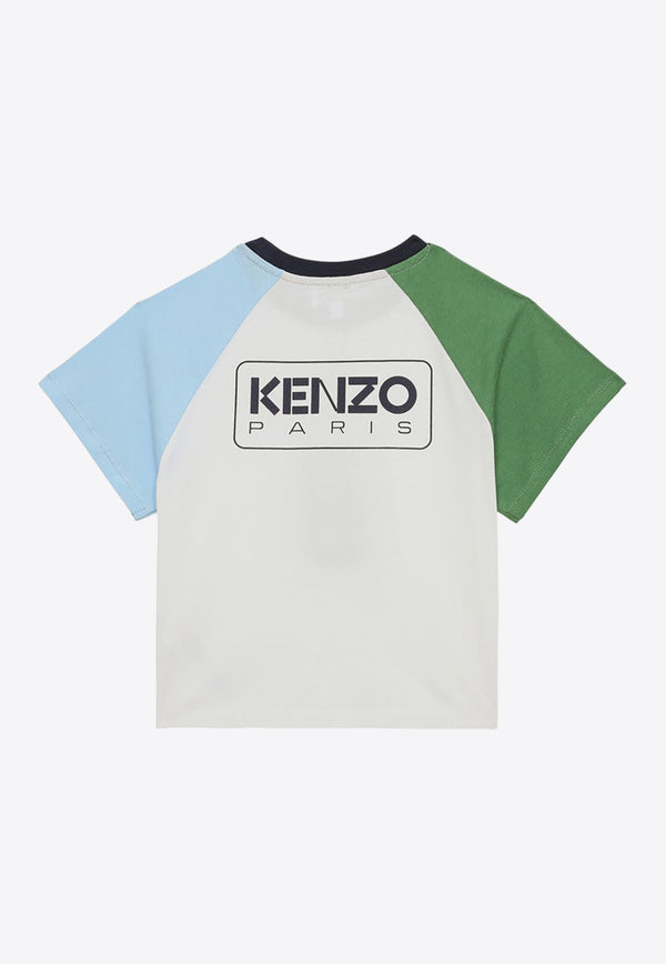 Kenzo Kids Boys Logo Short-Sleeved T-shirt K60339-ACO/O_KENZO-12P White