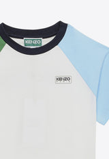 Kenzo Kids Boys Logo Short-Sleeved T-shirt K60339-ACO/O_KENZO-12P White